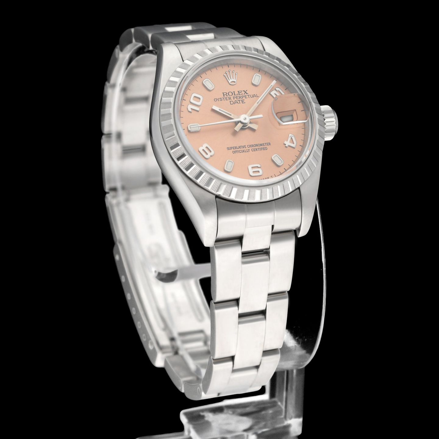 Rolex Oyster Perpetual Lady Date 69240 (1998) - 26mm Staal (4/8)