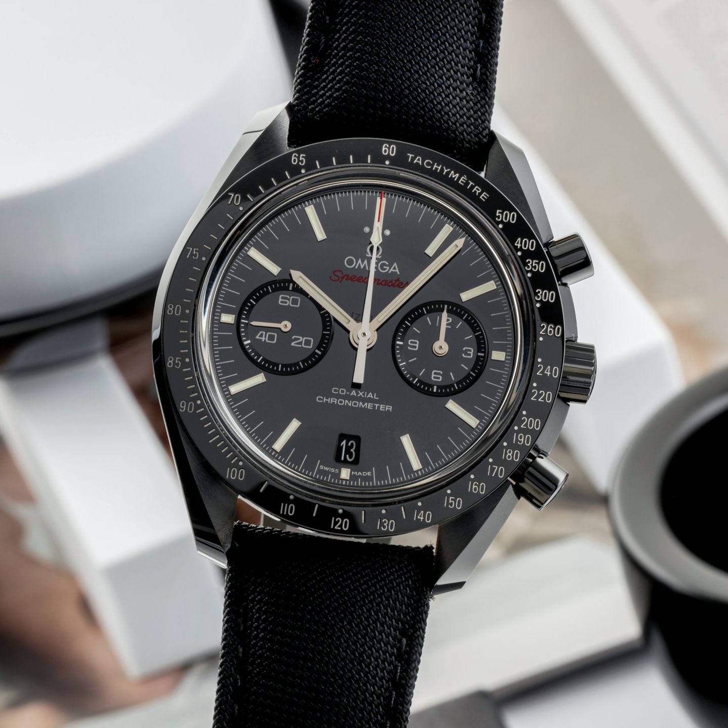 Omega Speedmaster 311.92.44.51.01.007 (Onbekend (willekeurig serienummer)) - Zwart wijzerplaat 44mm Keramiek (3/8)