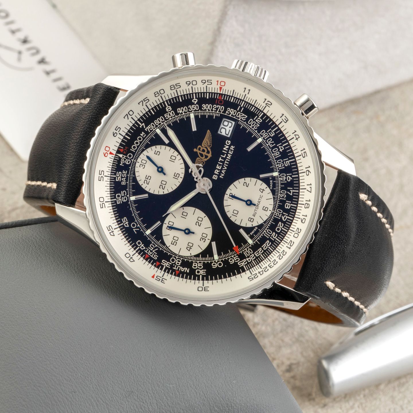 Breitling Old Navitimer A13322 (Onbekend (willekeurig serienummer)) - 41mm Staal (2/8)