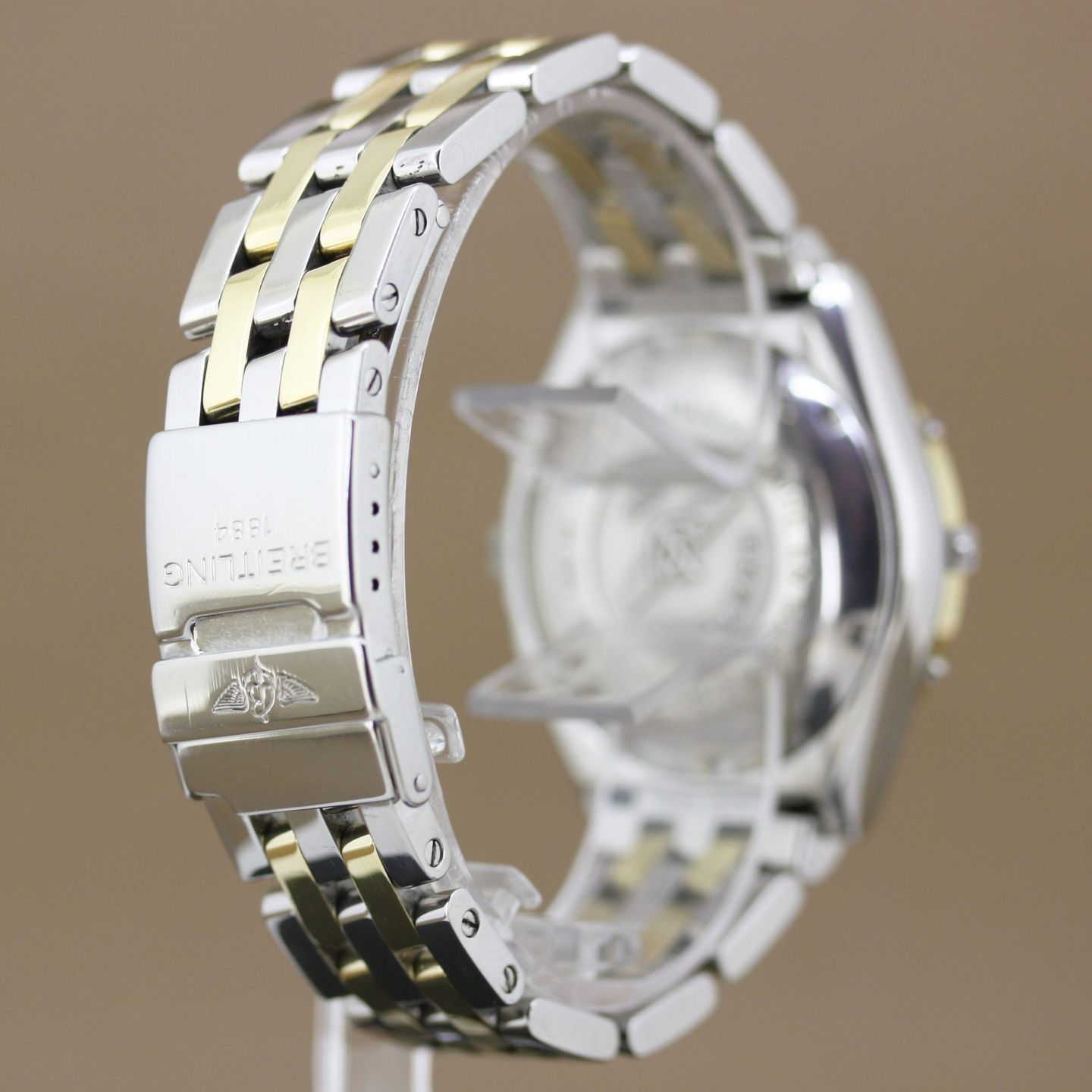Breitling Chronomat D13048.1 (1999) - White dial 40 mm Gold/Steel case (8/8)
