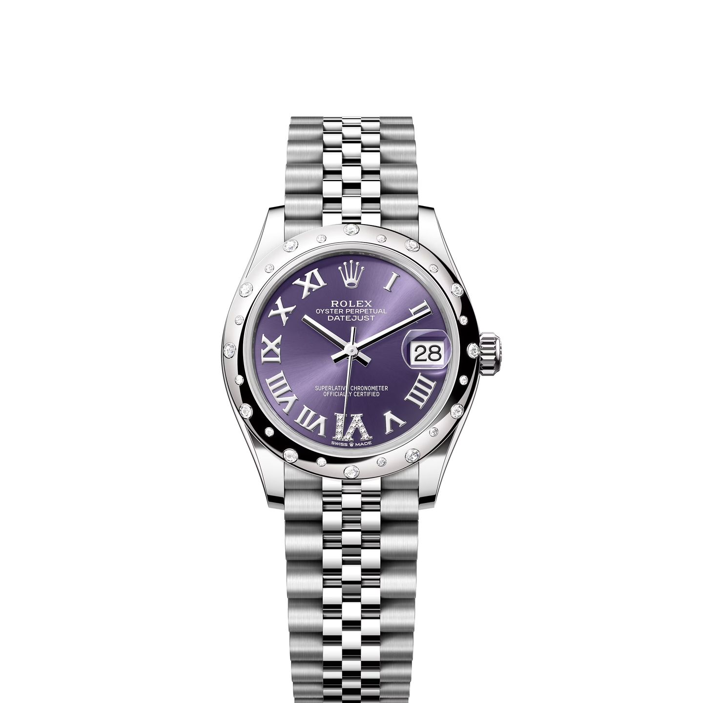 Rolex Datejust 31 278344RBR (2024) - Purple dial 31 mm Steel case (1/1)