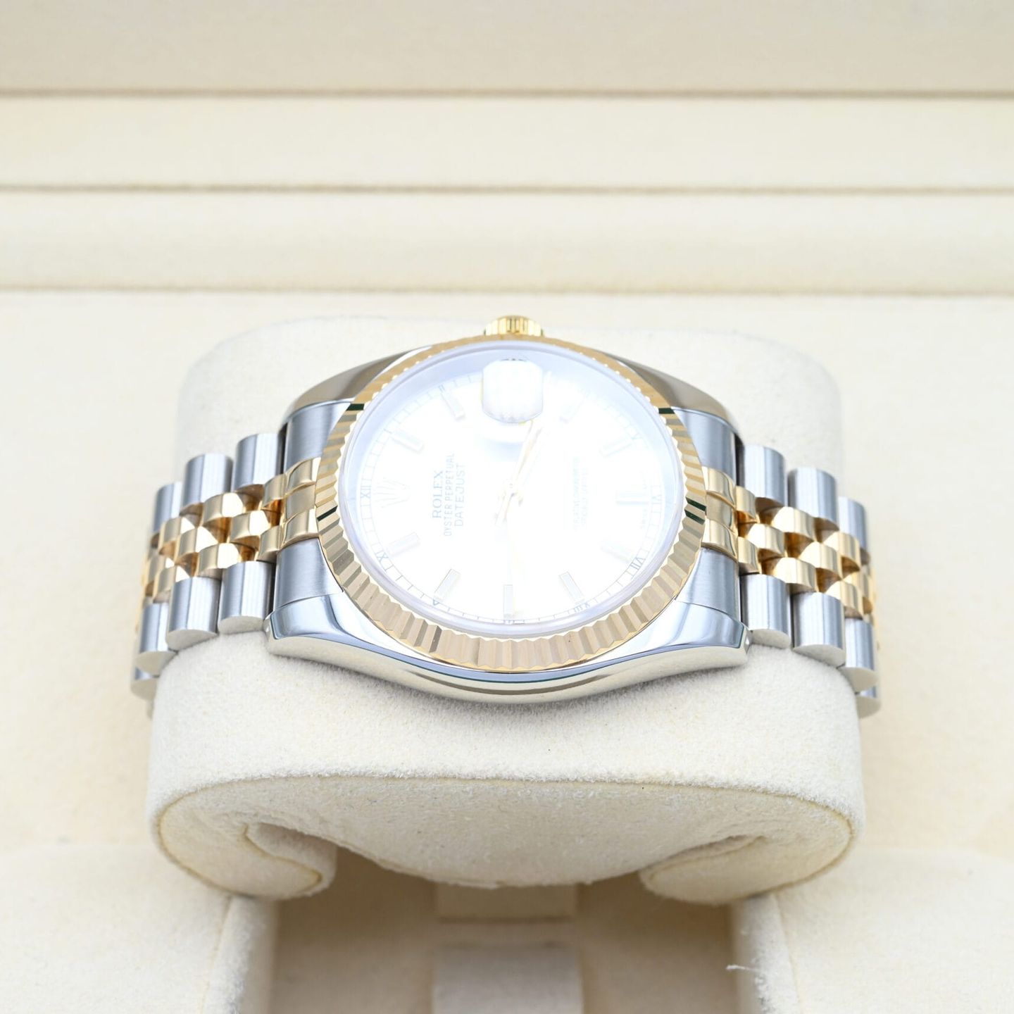Rolex Datejust 36 116233 (2004) - Zilver wijzerplaat 36mm Goud/Staal (3/7)