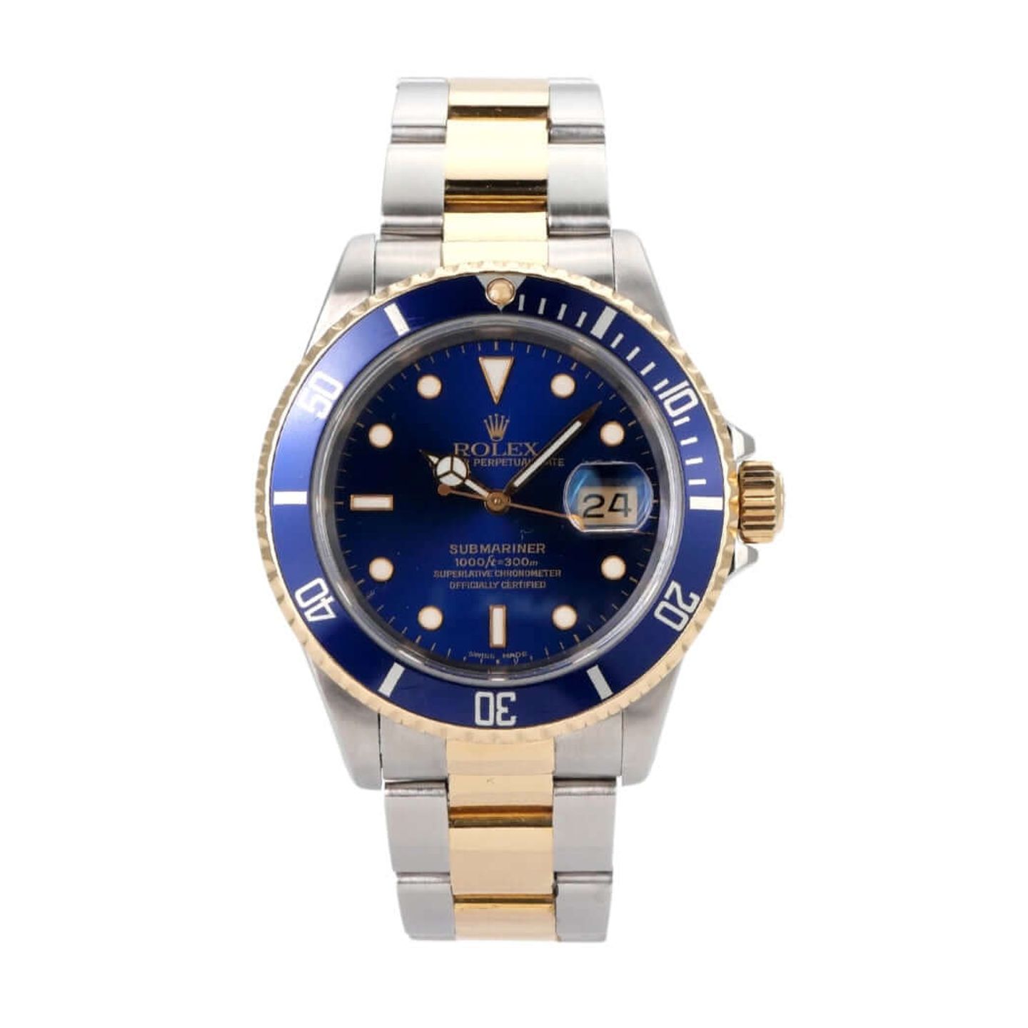 Rolex Submariner Date 16613 (1994) - 40 mm Gold/Steel case (2/8)