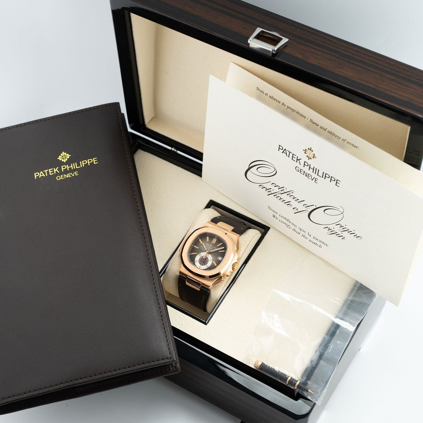 Patek Philippe Nautilus 5980R-001 (2011) - Brown dial 41 mm Rose Gold case (7/7)