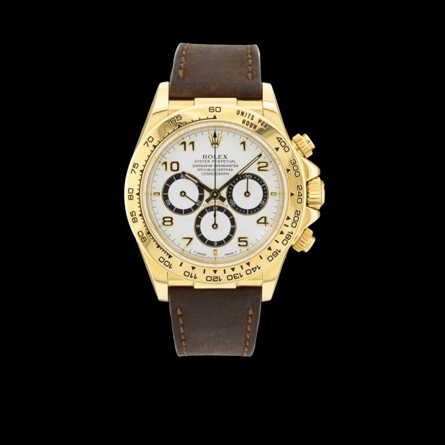 Rolex Daytona 16518 (1997) - Wit wijzerplaat 40mm Geelgoud (1/1)