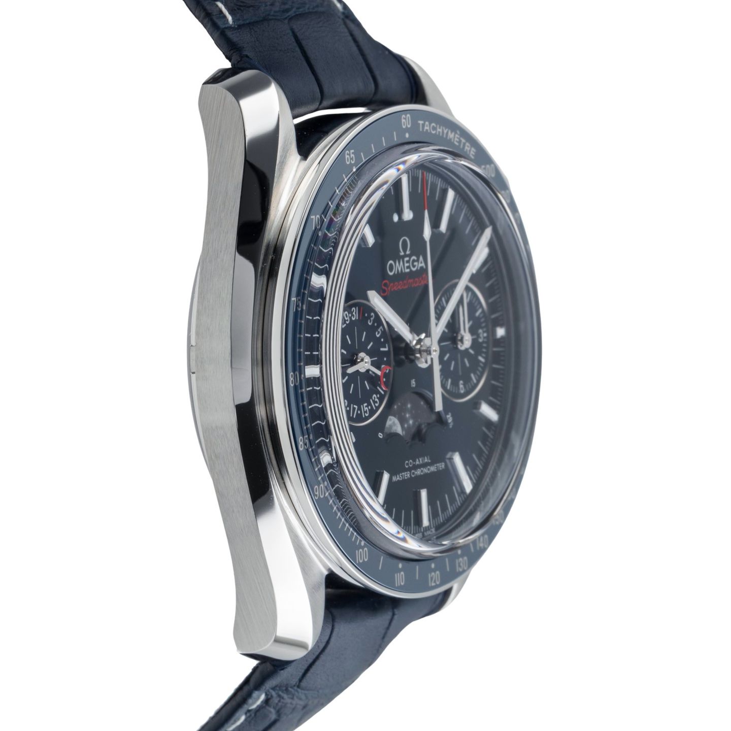 Omega Speedmaster Professional Moonwatch Moonphase 304.33.44.52.03.001 (Onbekend (willekeurig serienummer)) - Blauw wijzerplaat 44mm Staal (7/8)