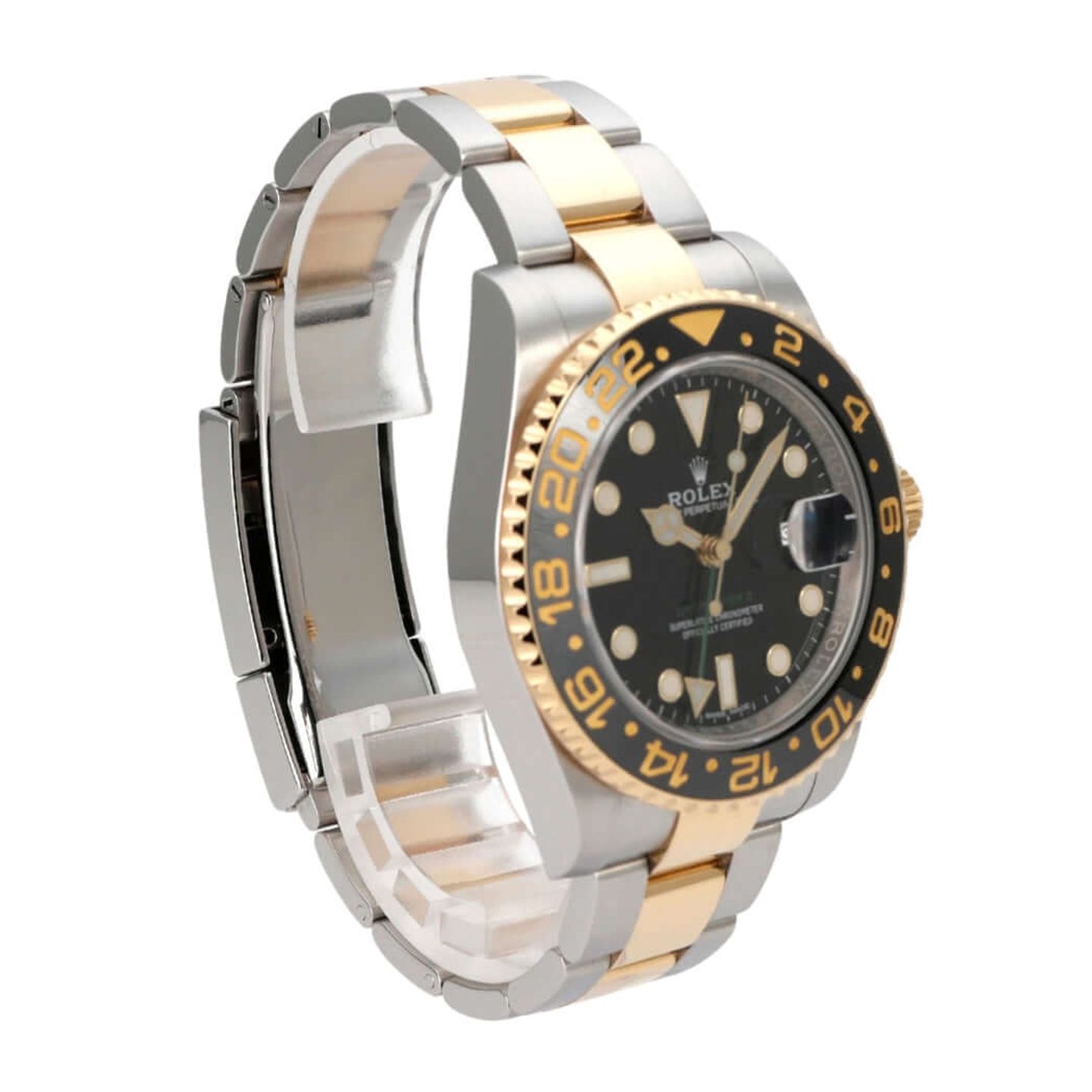 Rolex GMT-Master II 116713LN (2017) - Zwart wijzerplaat 40mm Goud/Staal (4/8)