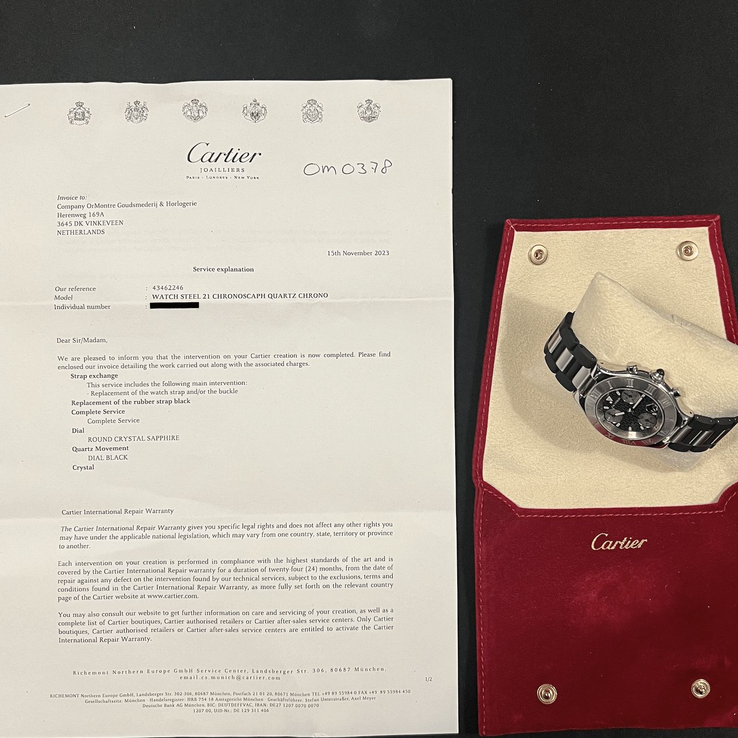 Cartier 21 Chronoscaph 2424 - (6/8)