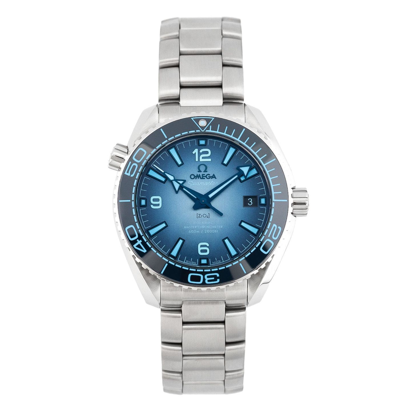 Omega Seamaster Planet Ocean 215.30.40.20.03.002 (2024) - Blauw wijzerplaat 40mm Staal (1/6)