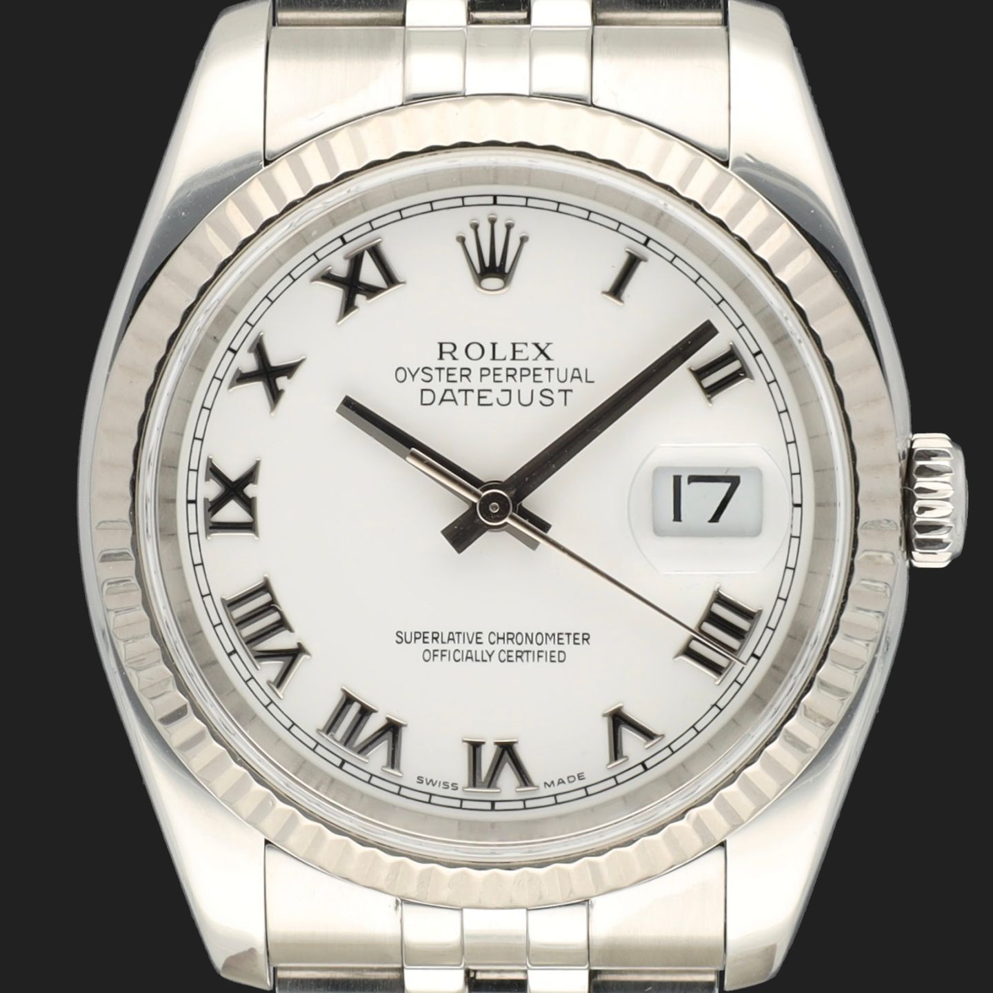 Rolex Datejust 36 116234 (2005) - Wit wijzerplaat 36mm Staal (2/8)