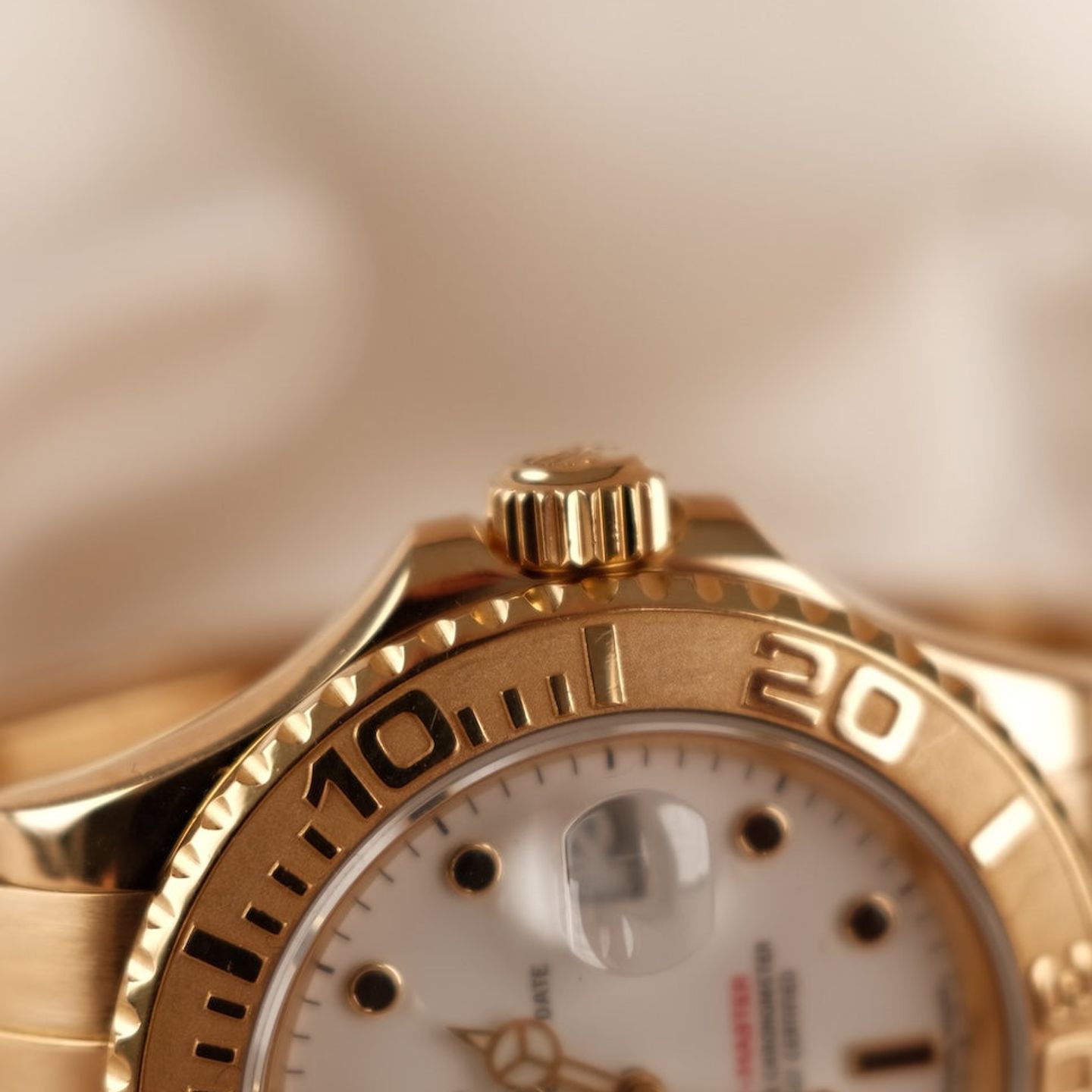 Rolex Yacht-Master 40 16628 (2004) - White dial 40 mm Yellow Gold case (6/8)