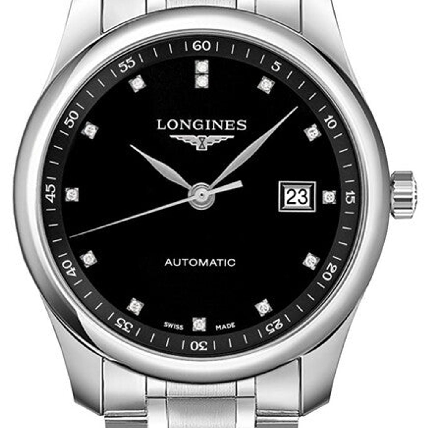 Longines Master Collection L2.793.4.57.6 (2026) - Zwart wijzerplaat 40mm Staal (1/1)