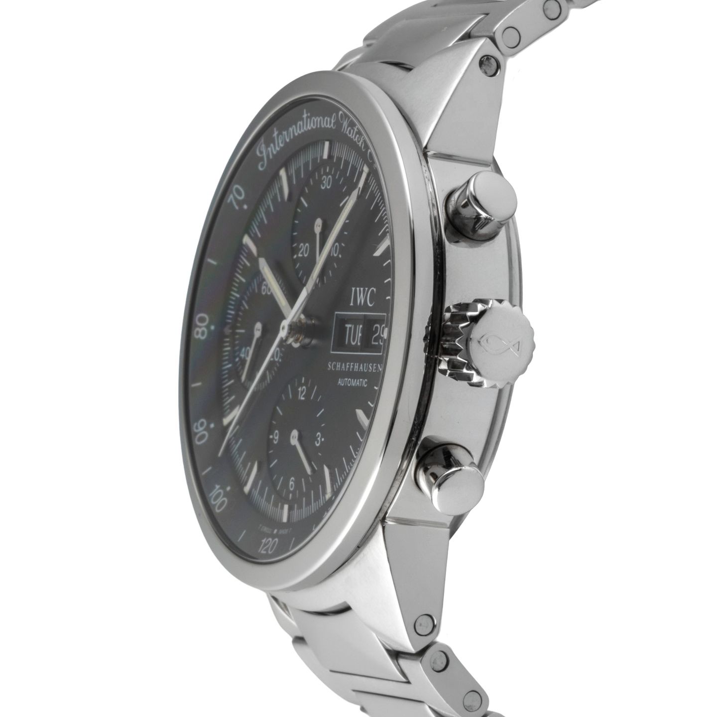 IWC GST IW370708 (2000) - Black dial 40 mm Steel case (6/8)