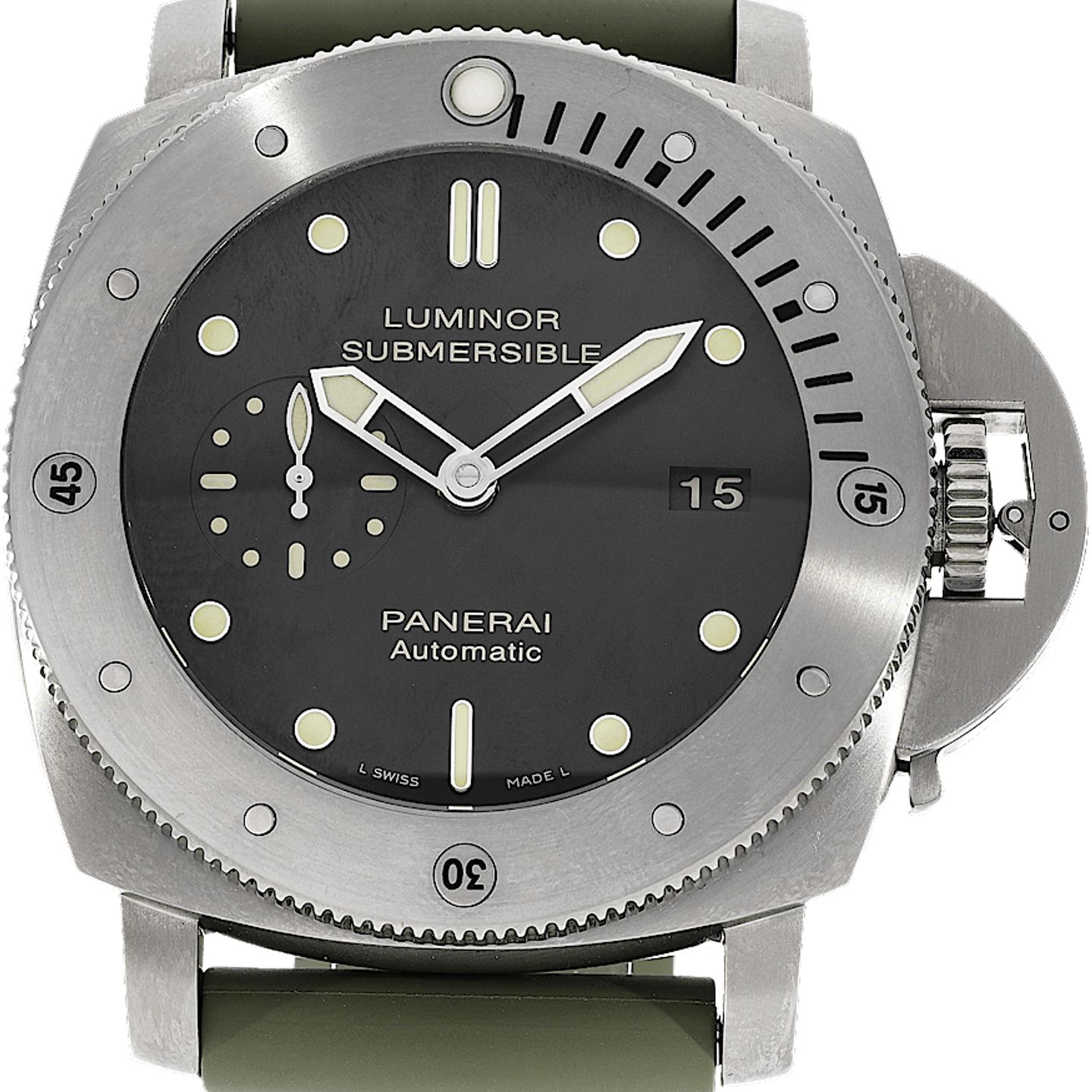 Panerai Luminor Submersible 1950 3 Days Automatic PAM01389 (Onbekend (willekeurig serienummer)) - Zwart wijzerplaat 47mm Keramiek (2/5)