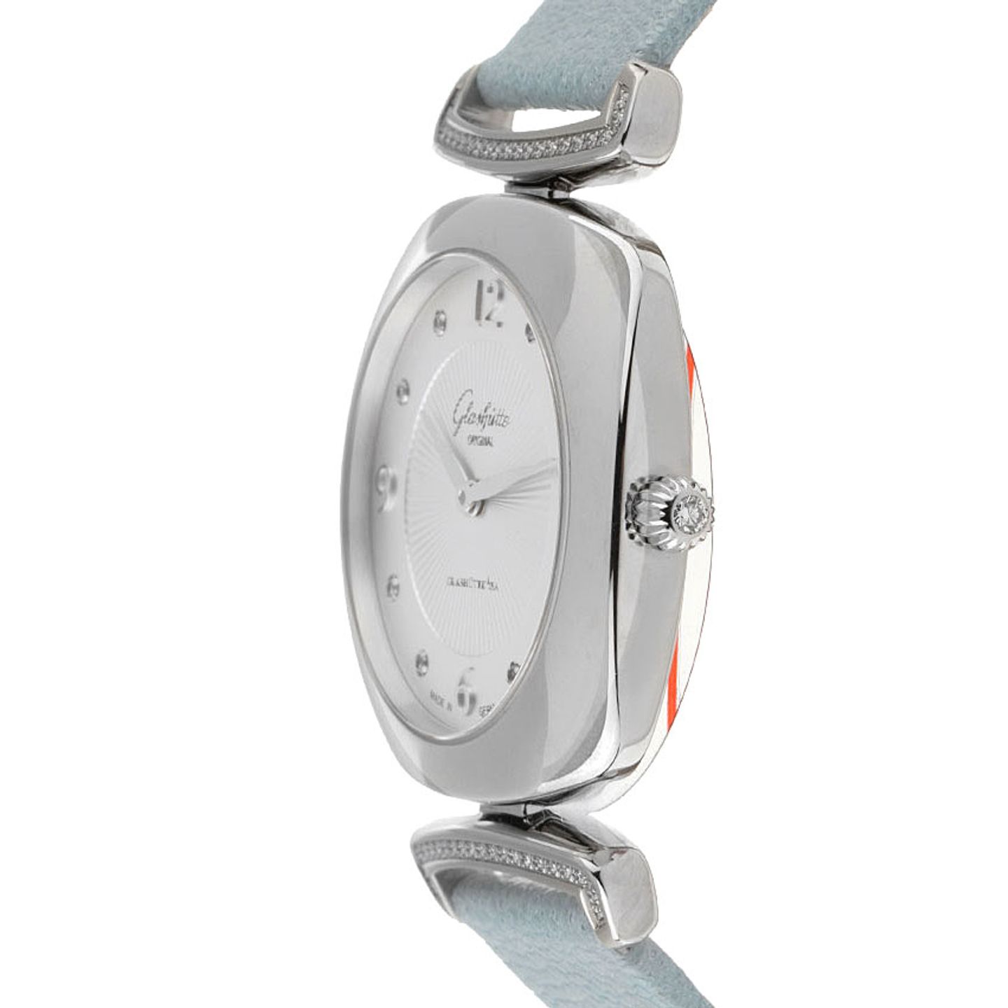 Glashütte Original Pavonina 1-03-02-12-12-35 (2020) - Zilver wijzerplaat 31mm Staal (3/7)