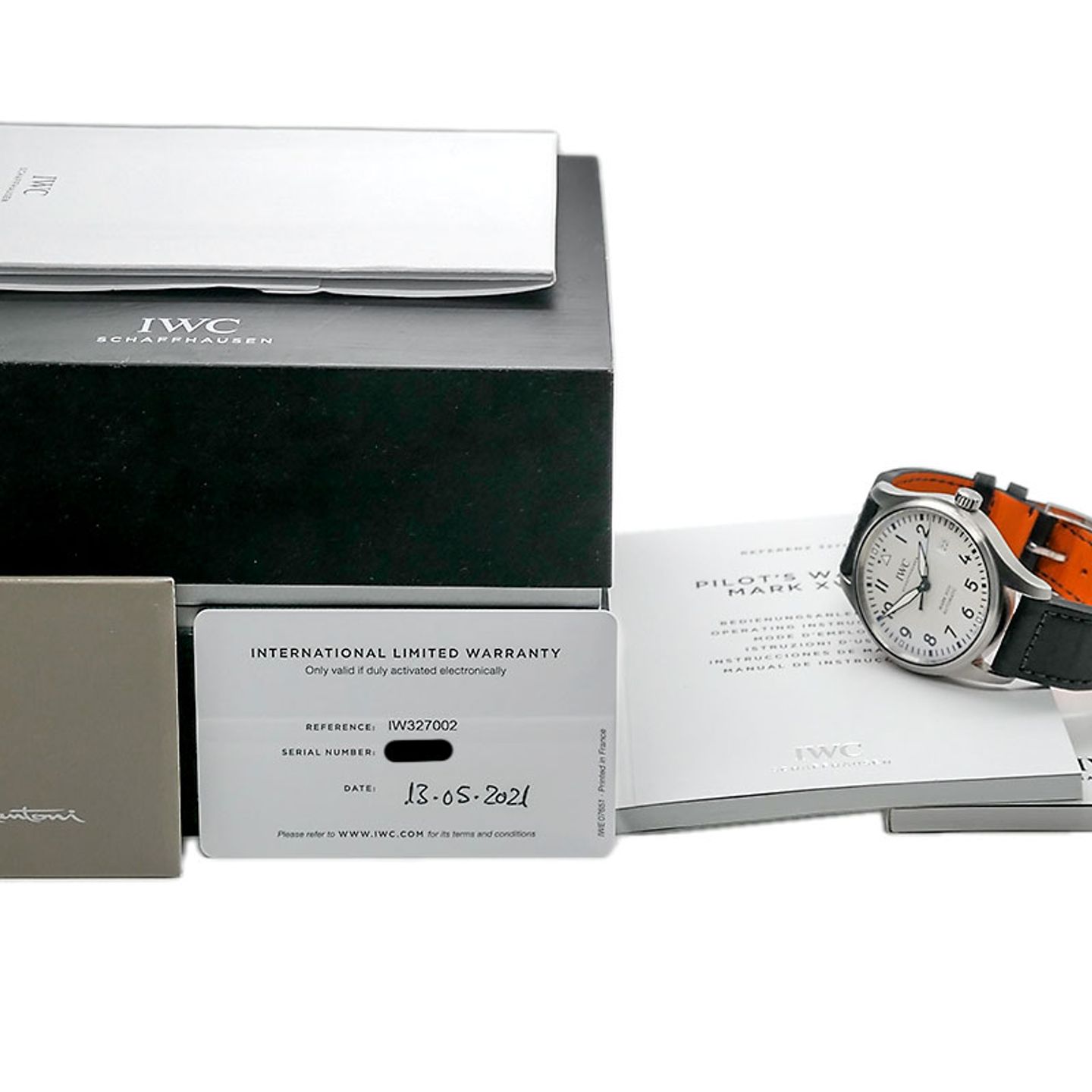 IWC Pilot Mark IW327002 (2021) - Silver dial 40 mm Steel case (6/6)