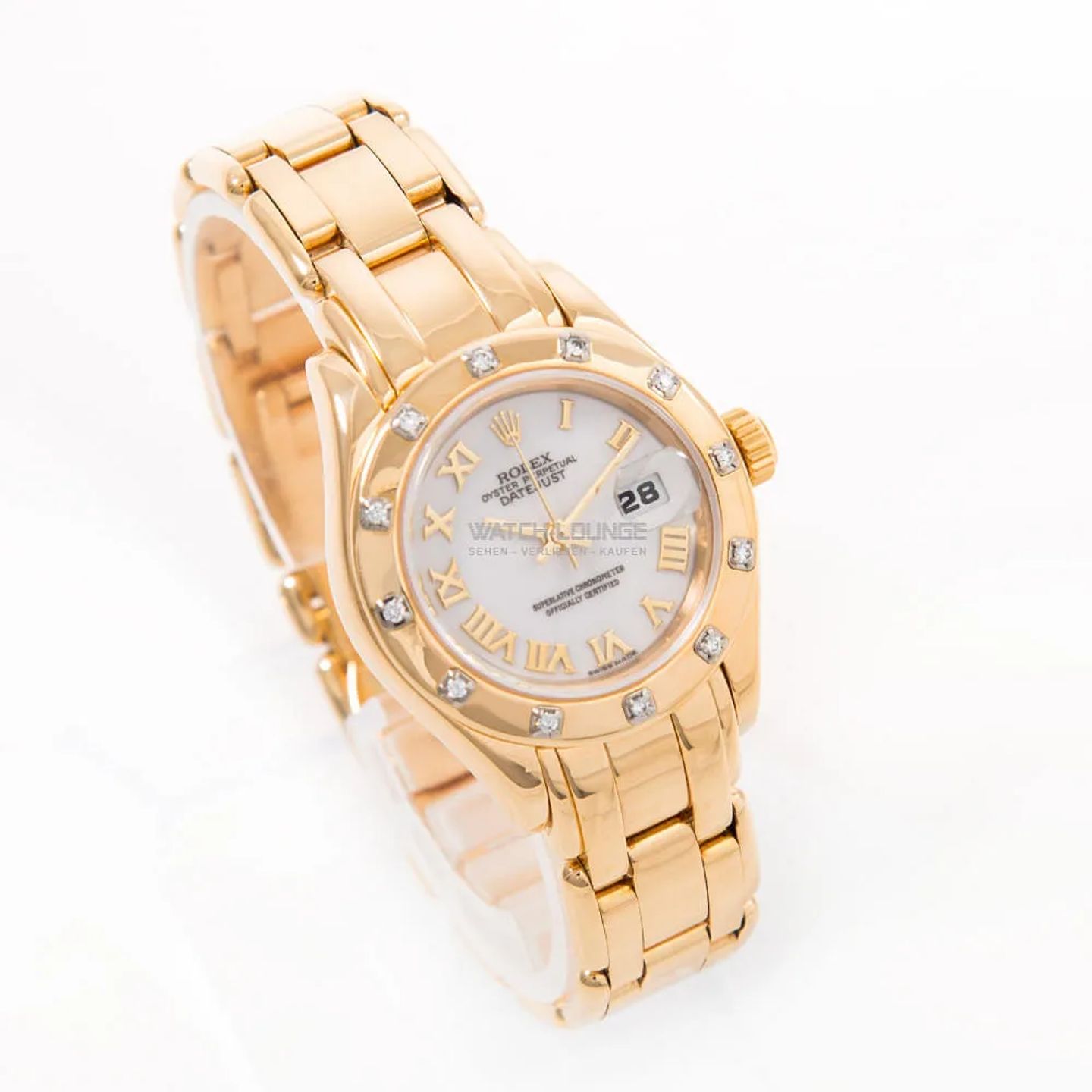 Rolex Lady-Datejust Pearlmaster 69318 (1994) - 29 mm Yellow Gold case (4/8)