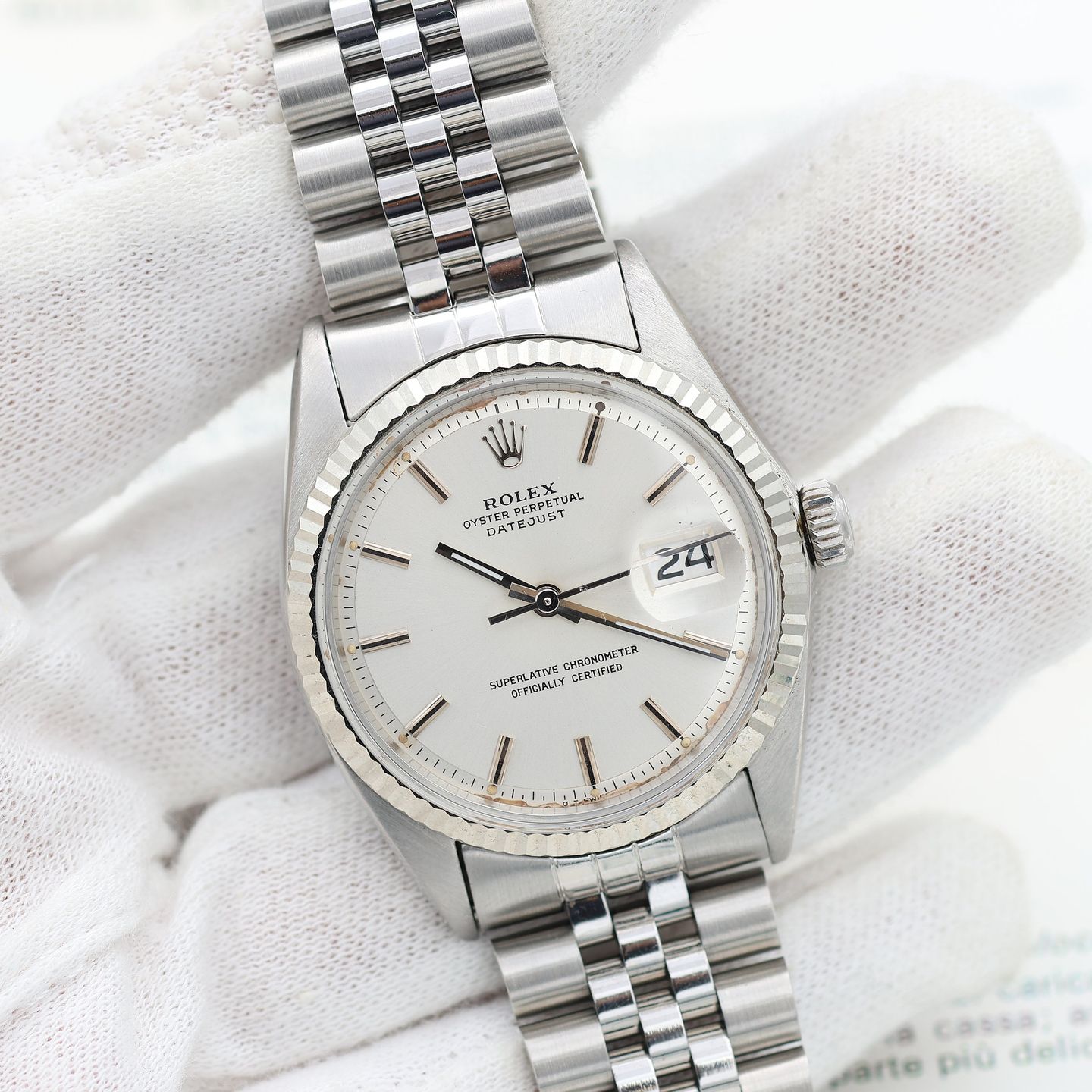 Rolex Datejust 1601 (Onbekend (willekeurig serienummer)) - Zilver wijzerplaat 36mm Staal (3/8)
