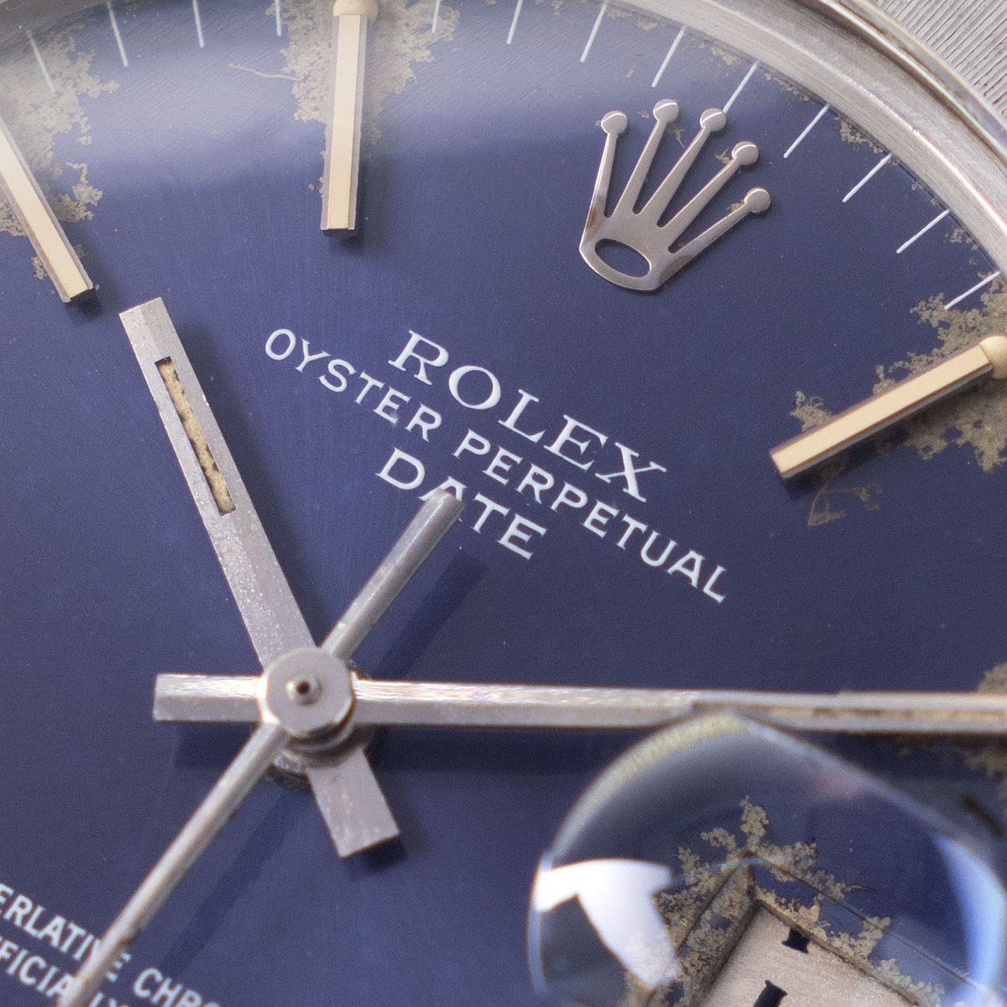 Rolex Oyster Perpetual Date 1501 (1979) - Blue dial 34 mm Steel case (2/8)