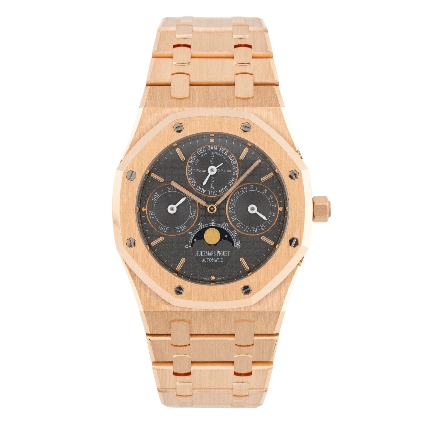 Audemars Piguet Royal Oak Perpetual Calendar 26252OR.OO.D092CR.01 (Unknown (random serial)) - Brown dial 39 mm Rose Gold case (1/8)
