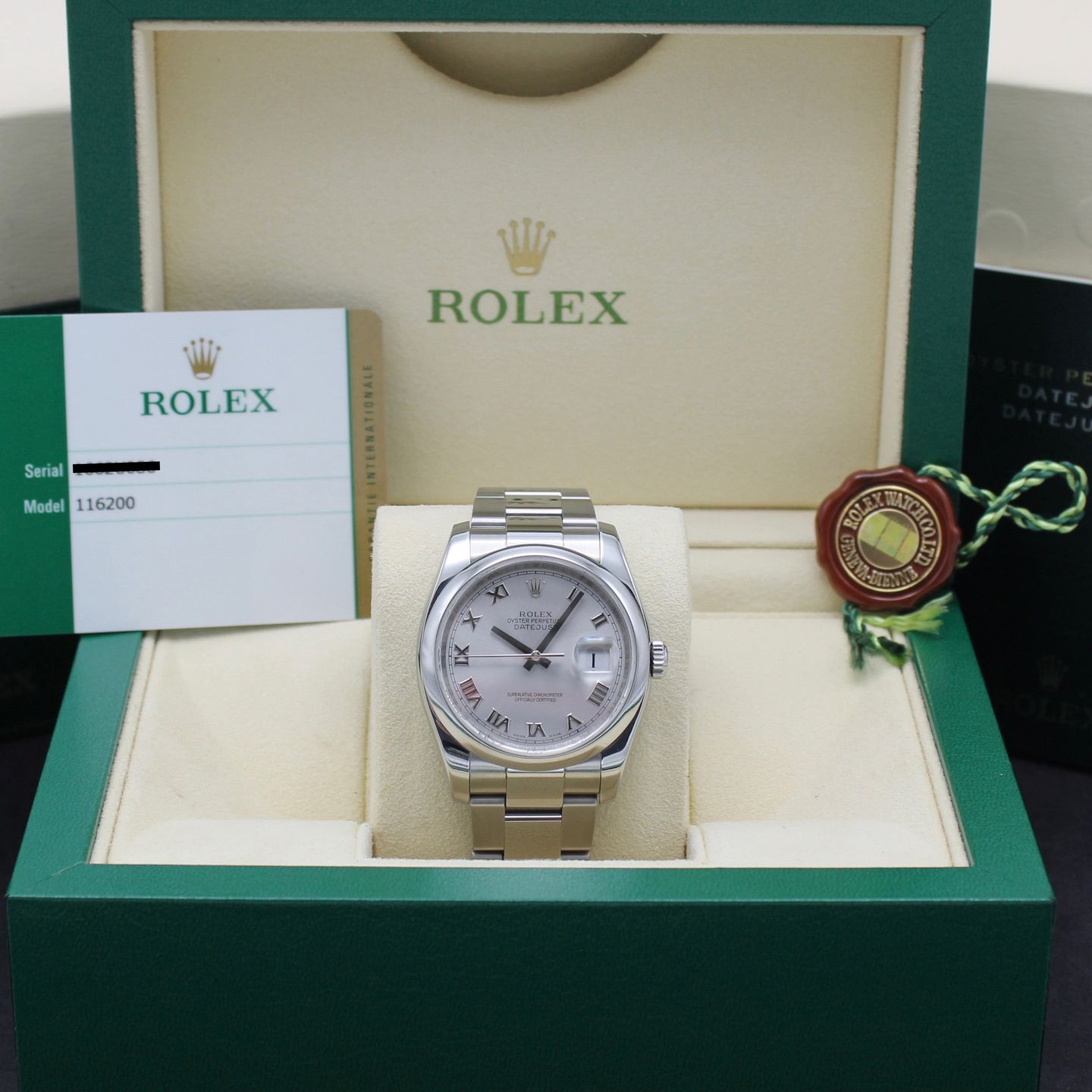 Rolex Datejust 36 116200 (2015) - Zilver wijzerplaat 36mm Staal (3/8)