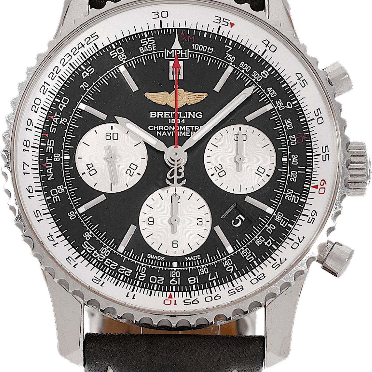 Breitling Navitimer 01 AB0120 (2015) - Black dial 43 mm Steel case (2/3)