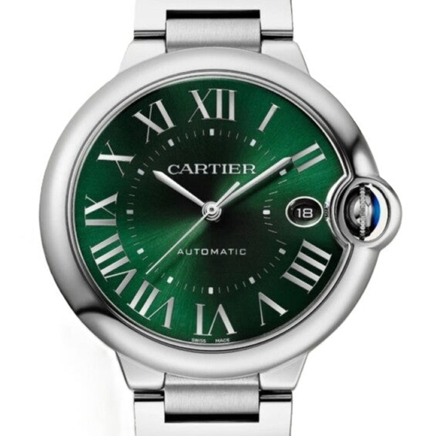 Cartier Ballon Bleu WSBB0071 (2025) - Groen wijzerplaat 40mm Staal (1/1)