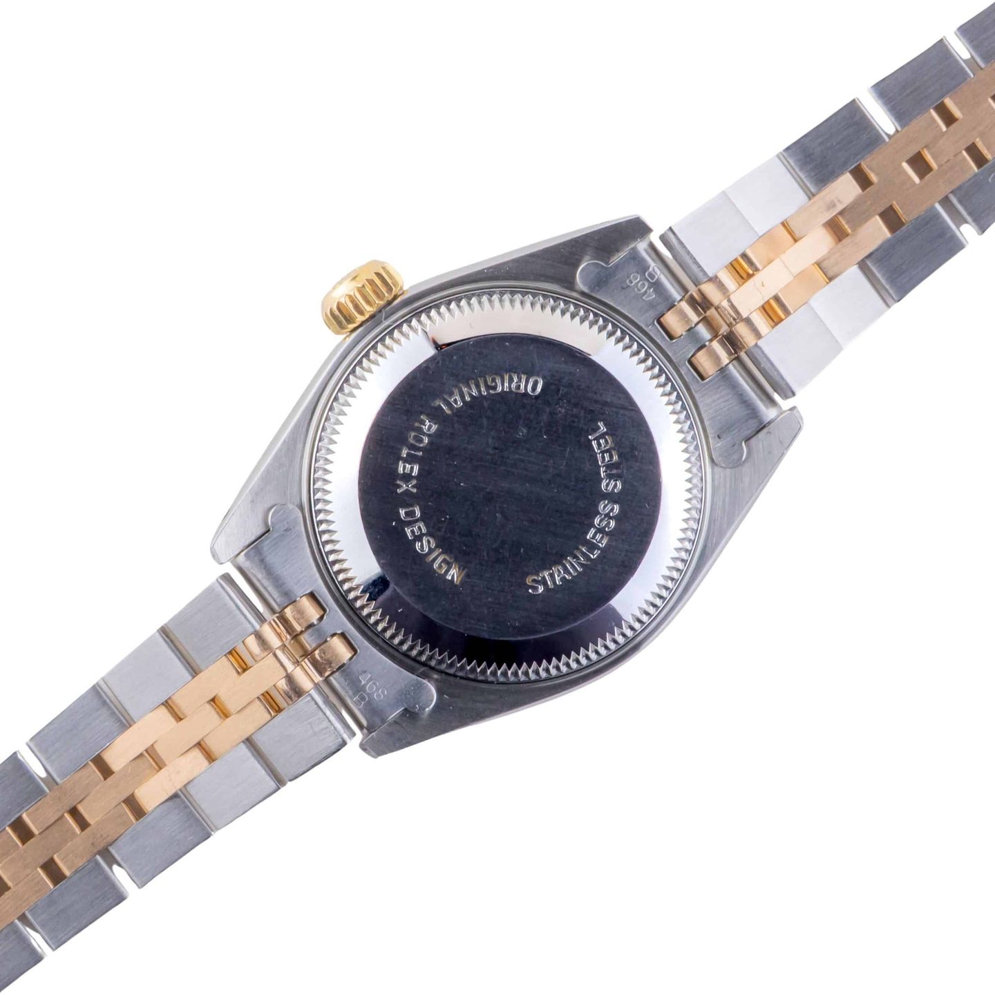 Rolex Lady-Datejust 69173 (1993) - Champagne dial 26 mm Gold/Steel case (4/8)