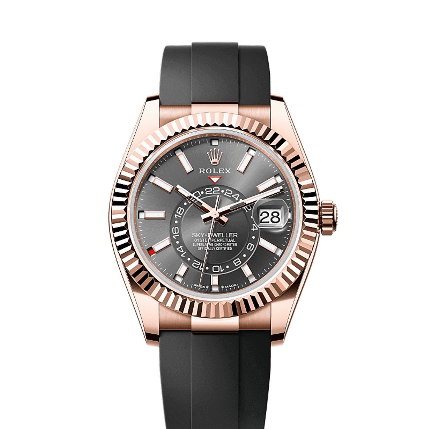 Rolex Sky-Dweller 336235 (2025) - Grey dial 42 mm Rose Gold case (1/1)