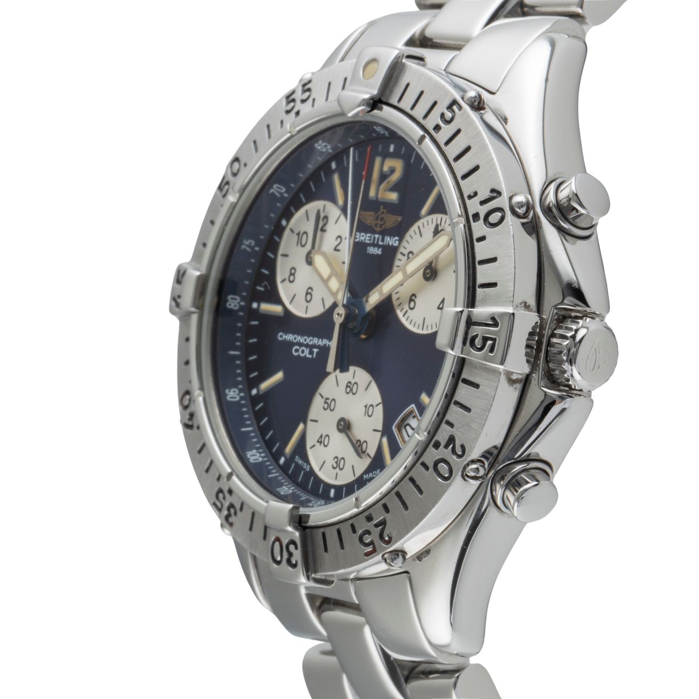 Breitling Colt Chronograph A53035 (1996) - 38 mm Steel case (6/8)