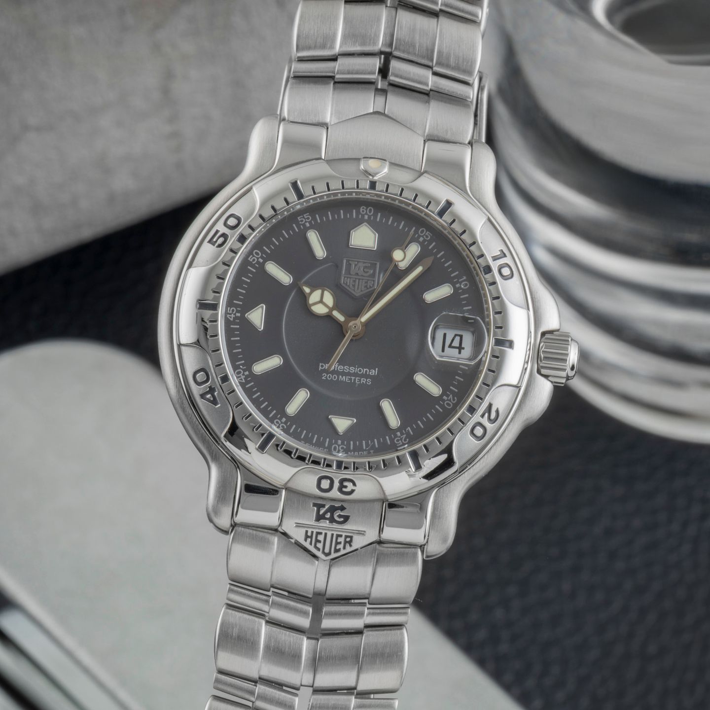 TAG Heuer 6000 WH1112 (1998) - Grijs wijzerplaat 39mm Staal (3/8)
