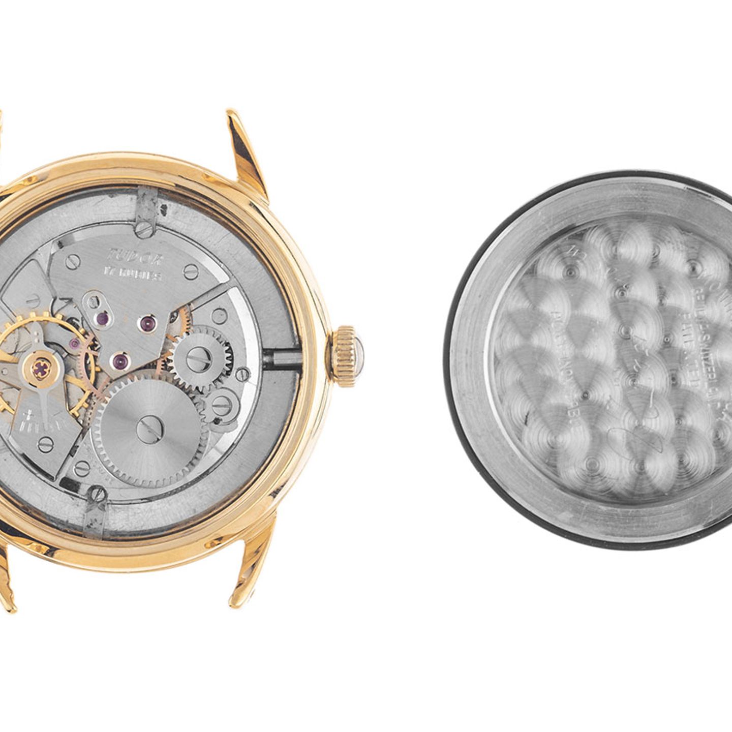 Tudor Vintage 7957 (1960) - Black dial 42 mm Gold/Steel case (8/8)