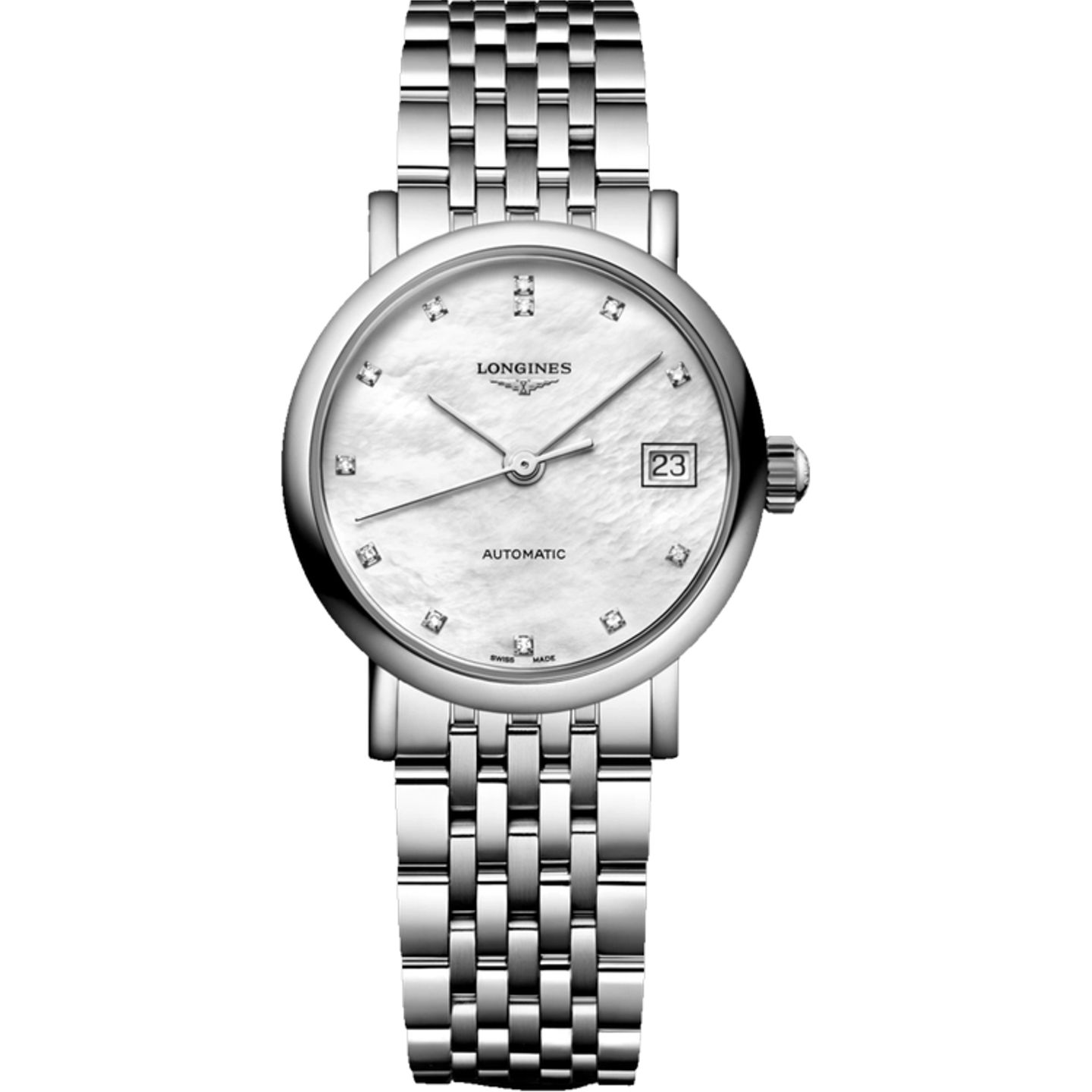 Longines Elegant L4.309.4.80.6 (2026) - Parelmoer wijzerplaat 26mm Staal (1/1)