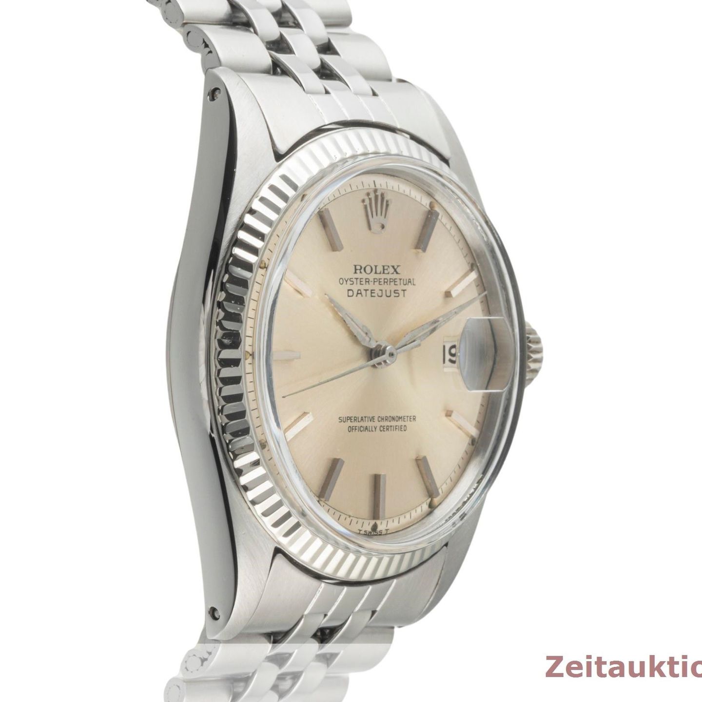 Rolex Datejust 1601 (1965) - Champagne dial 36 mm White Gold case (6/8)