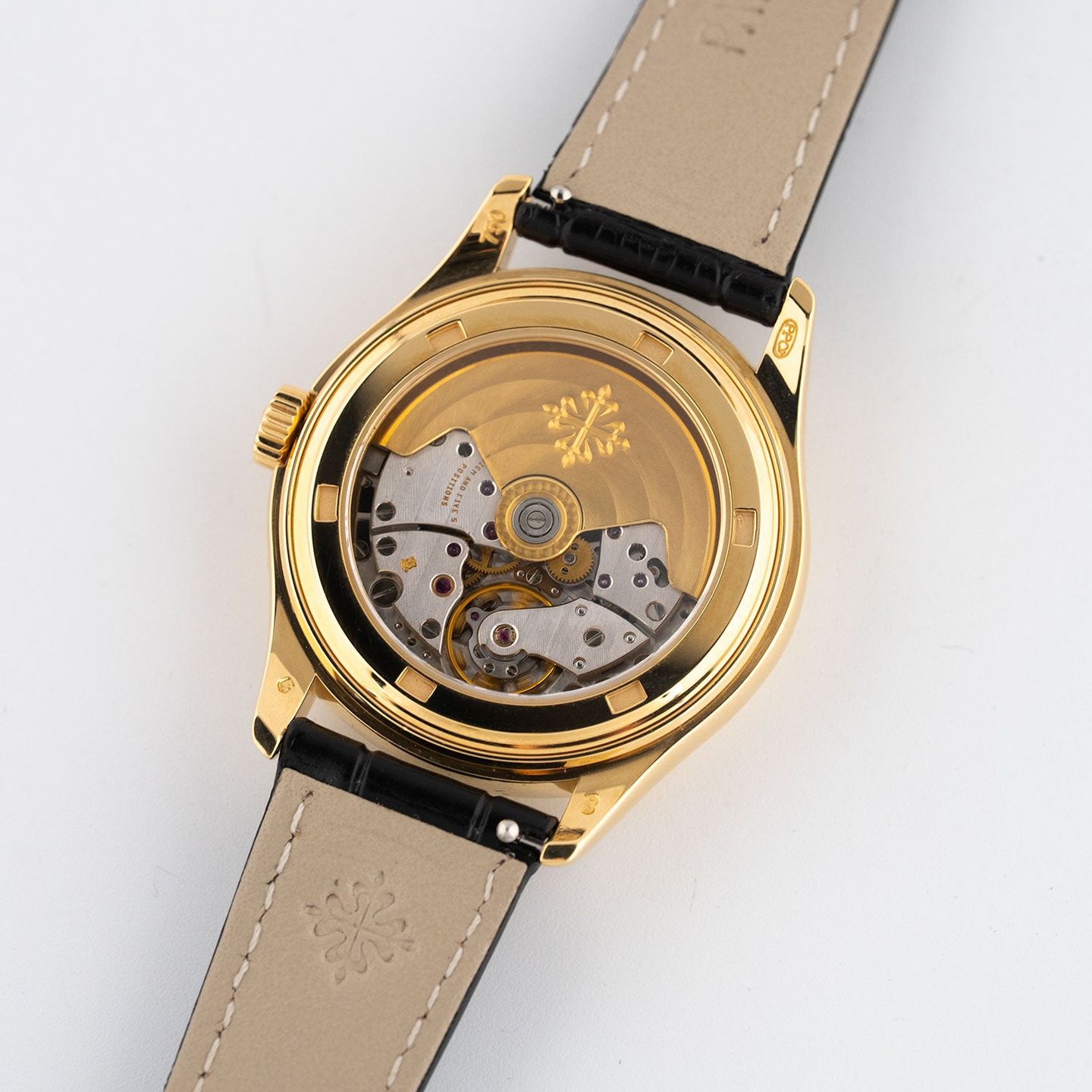 Patek Philippe Annual Calendar 5035J (Unknown (random serial)) - Black dial 37 mm Yellow Gold case (6/8)