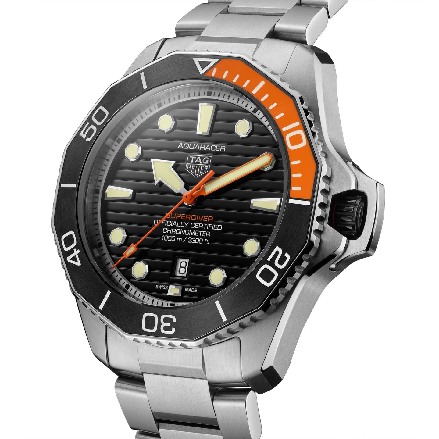 TAG Heuer Aquaracer WBP5A8A.BF0619 (2024) - Black dial 45 mm Titanium case (1/1)