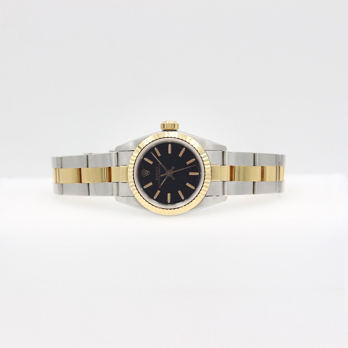 Rolex Oyster Perpetual 67193 (Unknown (random serial)) - 26 mm Gold/Steel case (2/6)