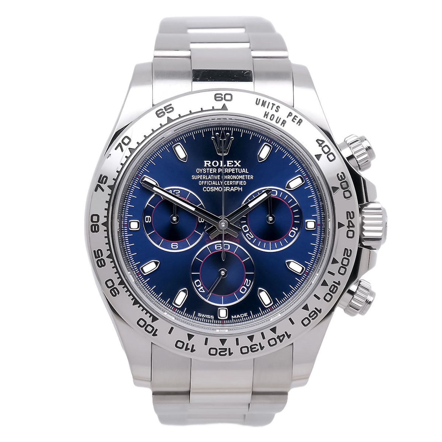 Rolex Daytona 116509 (2019) - Blue dial 40 mm White Gold case (1/8)
