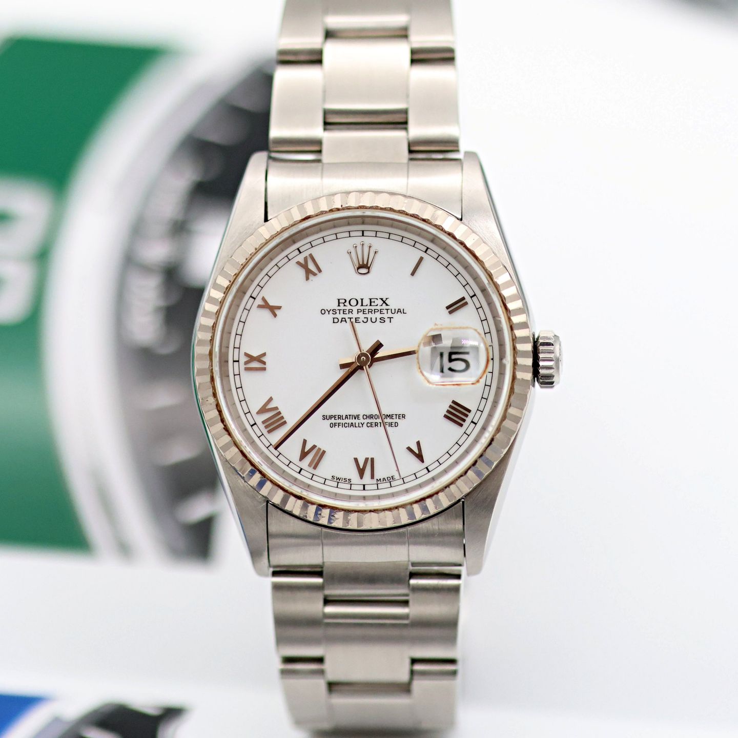 Rolex Datejust 36 16234 (Unknown (random serial)) - White dial 36 mm Steel case (6/8)
