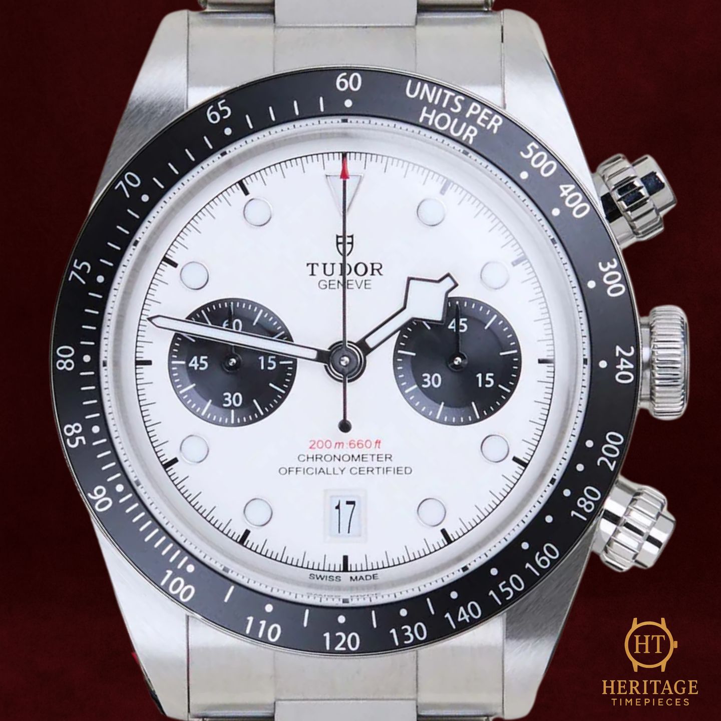 Tudor Black Bay Chrono 79360N (2022) - Wit wijzerplaat 41mm Staal (1/8)