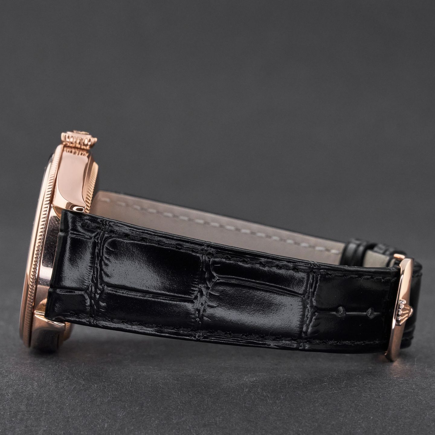 Rolex Cellini Time 50505 (2015) - Silver dial 39 mm Rose Gold case (5/8)
