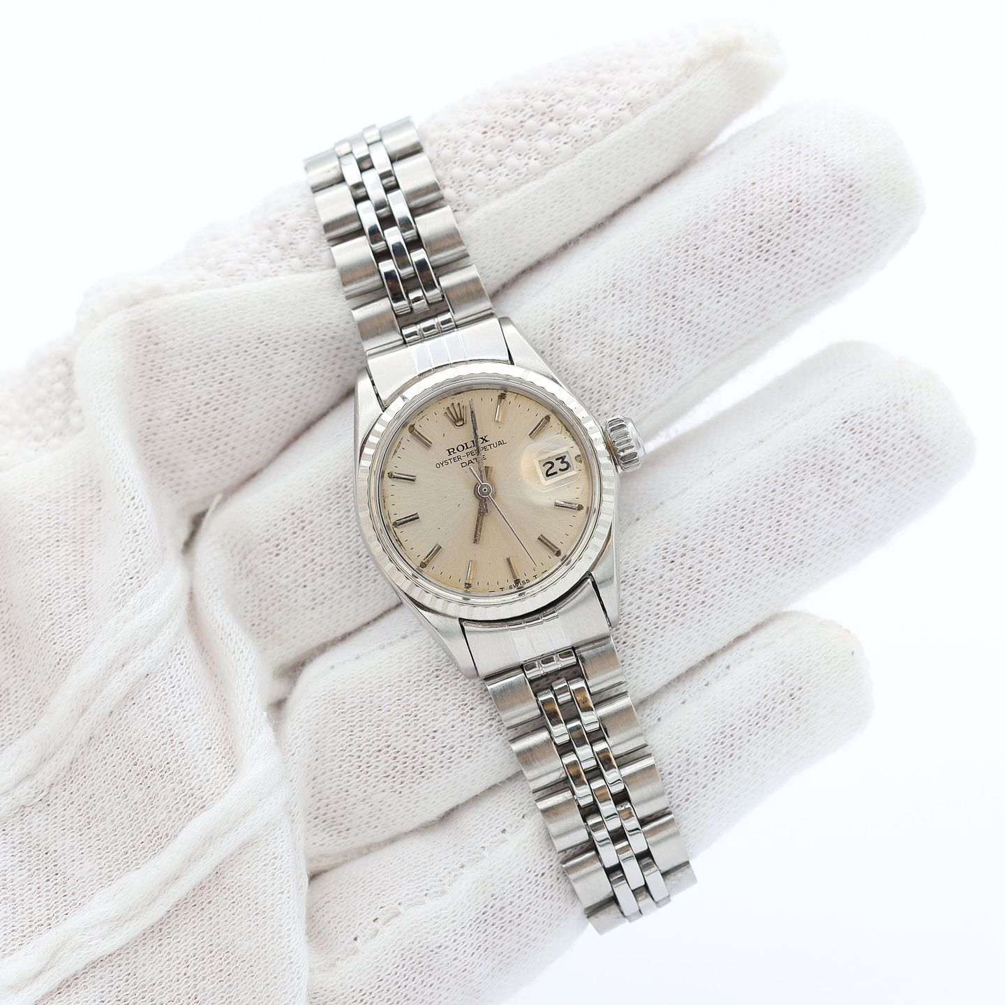 Rolex Oyster Perpetual Lady Date 6517 (Unknown (random serial)) - 26 mm (7/8)