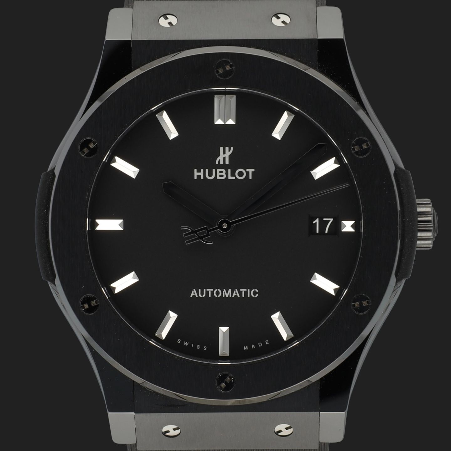 Hublot Classic Fusion 511.CM.1171.RX (2020) - Black dial 45 mm Ceramic case (2/8)