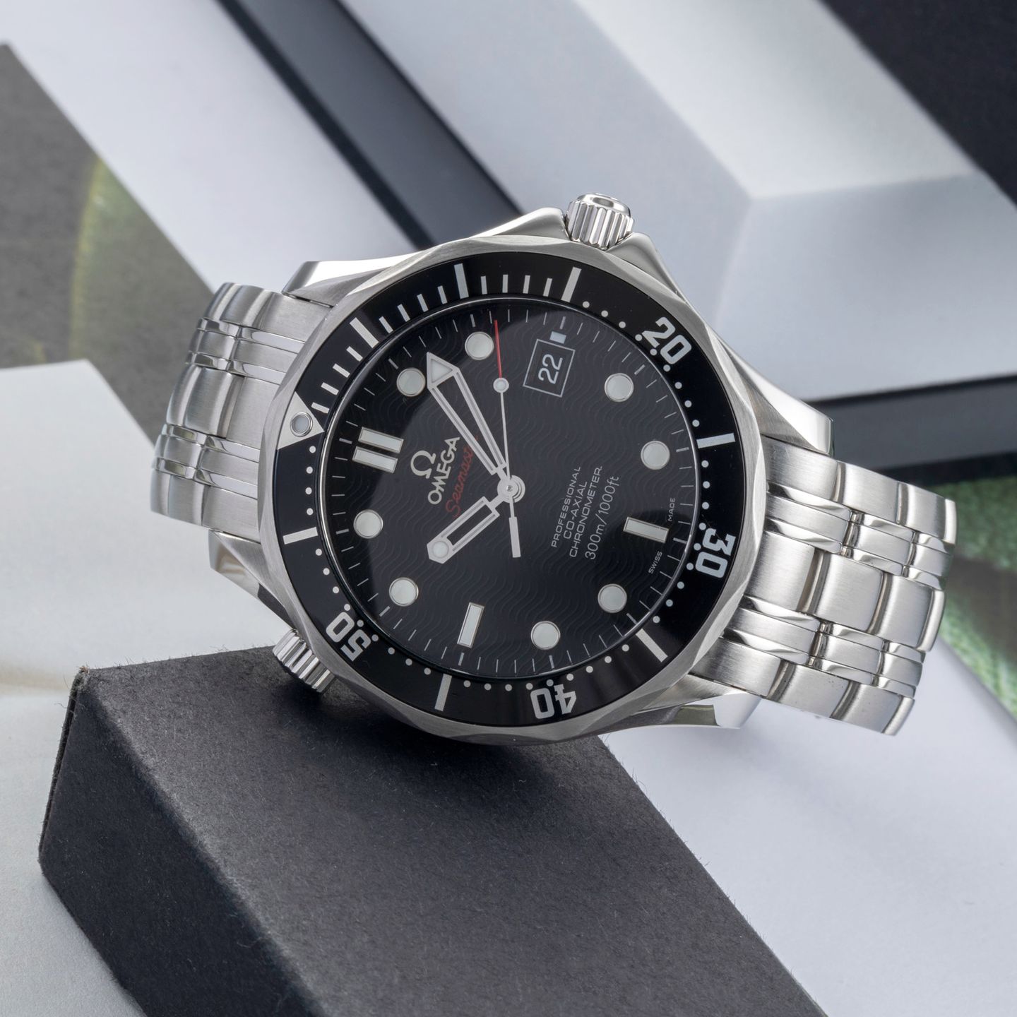 Omega Seamaster Diver 300 M 212.30.41.20.01.002 (Onbekend (willekeurig serienummer)) - Zwart wijzerplaat 41mm Staal (2/8)