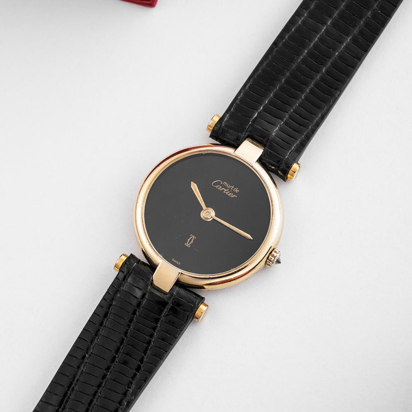 Cartier 21 Must de Cartier Unknown (Unknown (random serial)) - Black dial 24 mm Gold/Steel case (5/6)