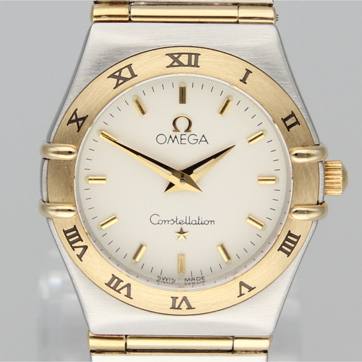 Omega Constellation Quartz 1272.30.00 (1999) - White dial 36 mm Gold/Steel case (1/8)
