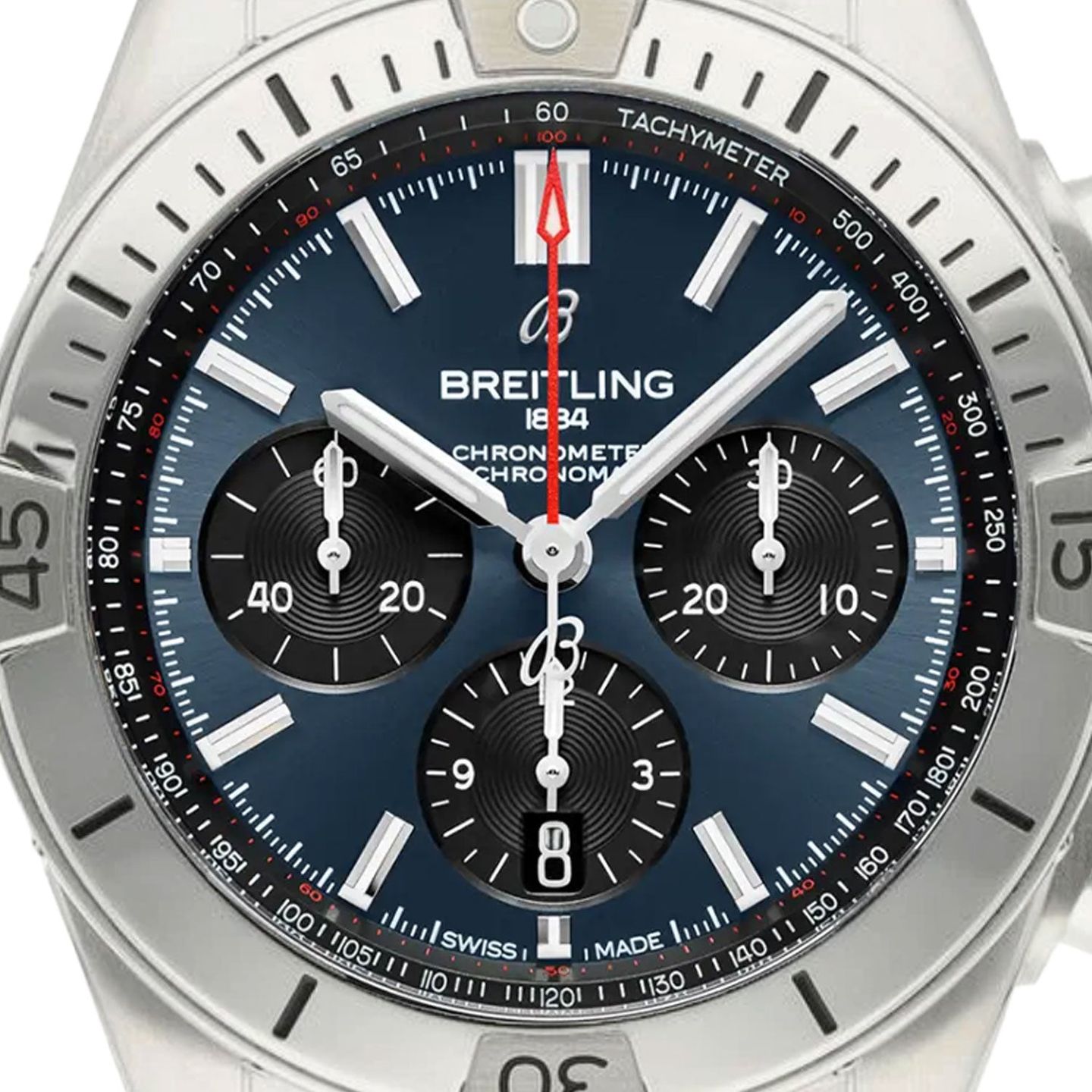 Breitling Chronomat 42 AB0134101C1A1 (Unknown (random serial)) - Blue dial 42 mm Steel case (2/3)