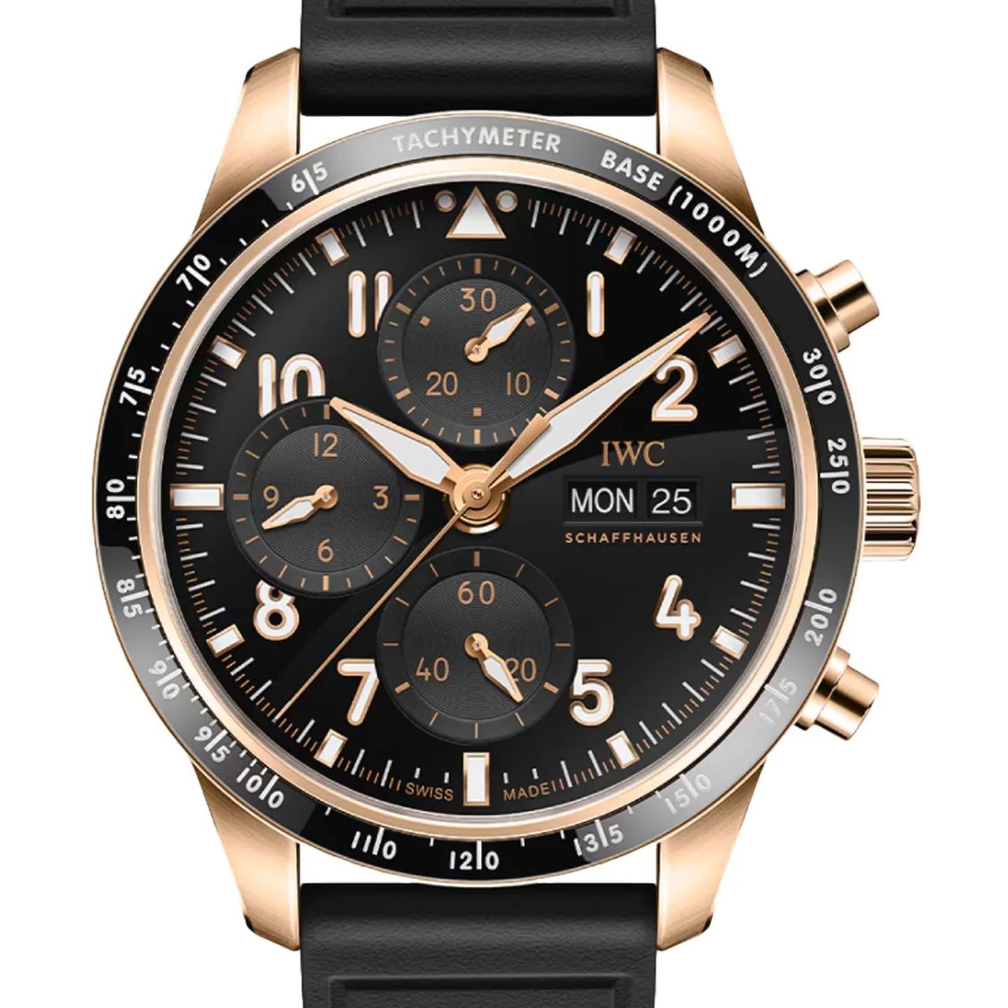 IWC Pilot Chronograph IW388309 (2026) - Zwart wijzerplaat 43mm Roodgoud (1/1)