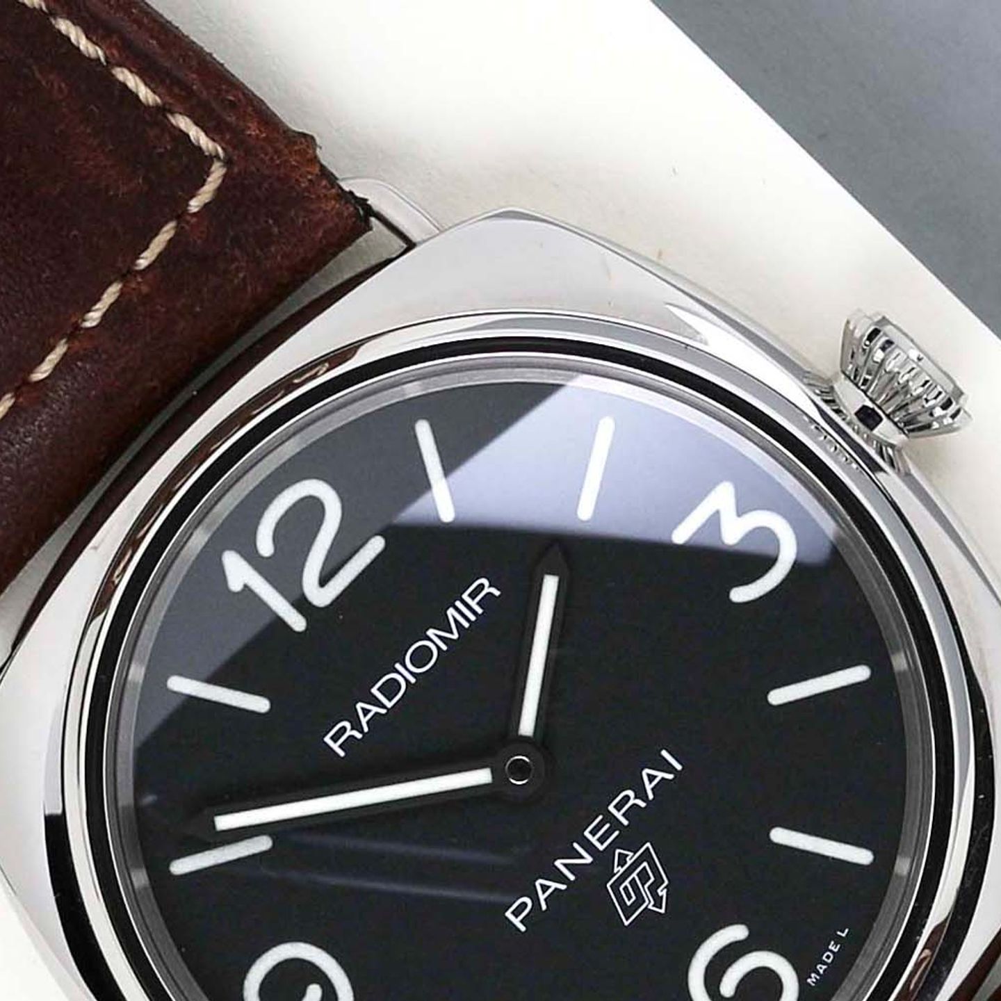 Panerai Radiomir PAM00753 (2022) - Zwart wijzerplaat 45mm Staal (3/8)