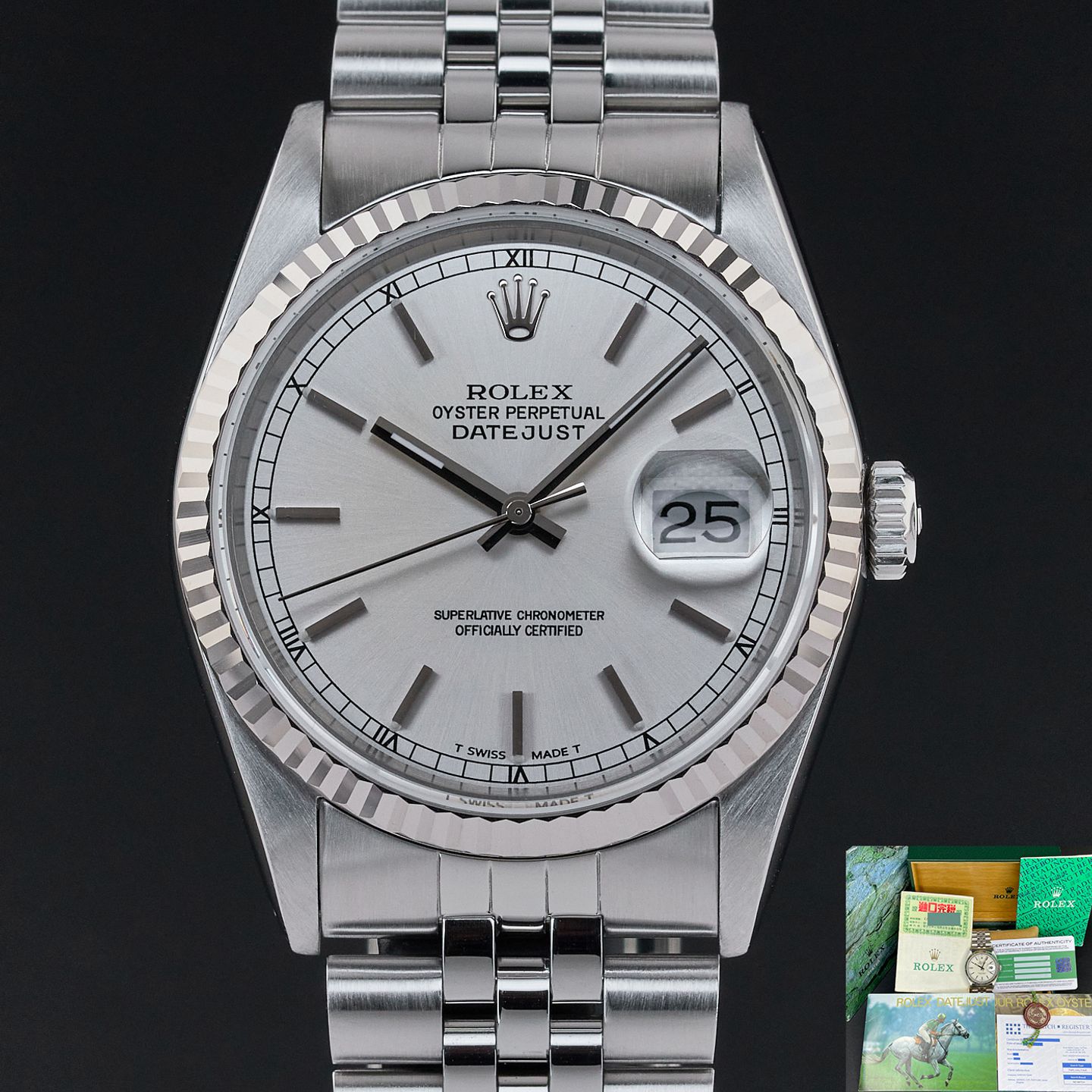 Rolex Datejust 36 16234 (1993) - 36mm Staal (1/8)